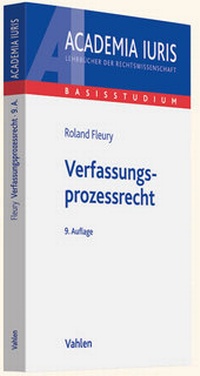 Abbildung von: Verfassungsprozessrecht - Vahlen