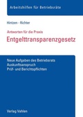 Cover: Entgelttransparenzgesetz - Vahlen