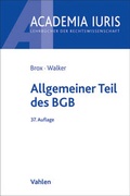 Bild: Allgemeiner Teil des BGB - Vahlen