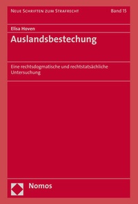 Abbildung von: Auslandsbestechung - Nomos