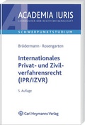 Cover: Internationales Privat- und Zivilverfahrensrecht (IPR/IZVR) - Vahlen