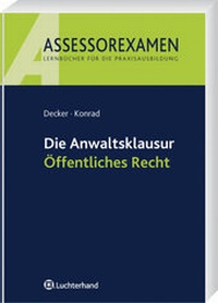 Enlarge image Cover: Die Anwaltsklausur Öffentliches Recht - Vahlen