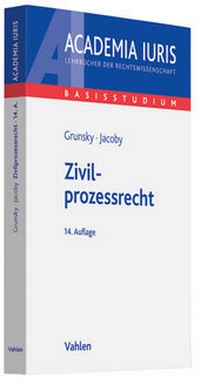 Abbildung von: Zivilprozessrecht - Vahlen