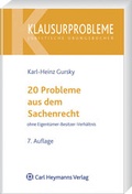 Cover: 20 Probleme aus dem Sachenrecht - Vahlen