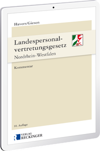 Abbildung von: Landespersonalvertretungsgesetz Nordrhein-Westfalen - Digital - Verlag Reckinger