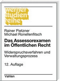 Abbildung von: Das Assessorexamen im Öffentlichen Recht - Vahlen