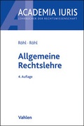 Cover: Allgemeine Rechtslehre - Vahlen