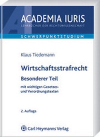 Abbildung von: Wirtschaftsstrafrecht - Vahlen