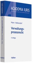 Cover: Verwaltungsprozessrecht - Vahlen