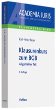 Cover: Klausurenkurs zum BGB - Vahlen