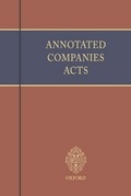 Cover: Annotated Companies Acts - Oxford University Press Inc