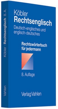Abbildung von: Rechtsenglisch - Vahlen