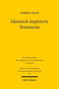 Abbildung von: Islamisch inspirierte Testamente - Mohr Siebeck