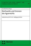 Cover: Reichweite und Grenzen des Agrarrechts - Nomos