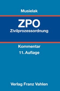 Abbildung von: Kommentar zur Zivilprozessordnung: ZPO - Vahlen