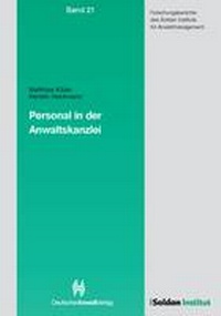 Abbildung von: Personal in Anwaltskanzleien - Deutscher Anwaltverlag
