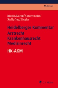 Abbildung von: Heidelberger Kommentar Arztrecht Krankenhausrecht Medizinrecht: HK-AKM - C.F. Müller