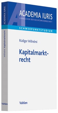 Abbildung von: Kapitalmarktrecht - Vahlen
