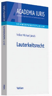 Abbildung von: Lauterkeitsrecht - Vahlen