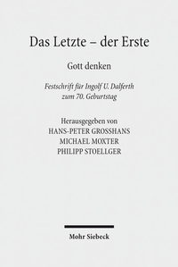 Abbildung von: Das Letzte - der Erste - Mohr Siebeck