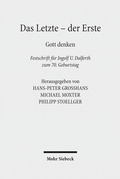Cover: Das Letzte - der Erste - Mohr Siebeck