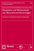Cover: Akzeptanz und Wirksamkeit von Menschenrechtsvertr&auml;gen - Nomos