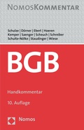 Cover: B&uuml;rgerliches Gesetzbuch: BGB - Nomos