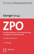 Abbildung von: Zivilprozessordnung: ZPO - Nomos