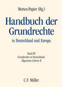 Bild: Handbuch der Grundrechte in Deutschland und Europa - Band III - C.F. Müller