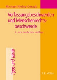 Abbildung von: Verfassungsbeschwerden und Menschenrechtsbeschwerde - C.F. Müller