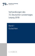 Cover: Verhandlungen des 72. Deutschen Juristentages Leipzig 2018 Bd. I: Gutachten - C.H.BECK