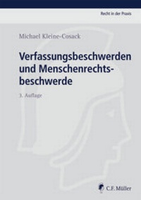 Abbildung von: Verfassungsbeschwerden und Menschenrechtsbeschwerde - C.F. Müller