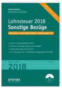 Abbildung von: Lohnsteuertabelle 2018 Sonstige Bezüge - Sonderausgabe Juli - Stollfuß