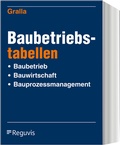 Abbildung von: Baubetriebstabellen - Reguvis Fachmedien