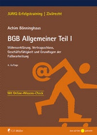 Abbildung von: BGB Allgemeiner Teil I - C.F. Müller