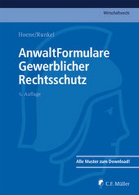Abbildung von: AnwaltFormulare Gewerblicher Rechtsschutz - C.F. Müller