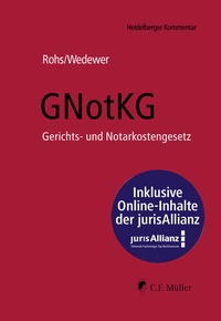 Abbildung von: GNotKG - C.F. Müller