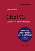 Cover: GNotKG - C.F. M&uuml;ller