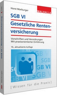 Abbildung von: SGB VI - Gesetzliche Rentenversicherung - Walhalla