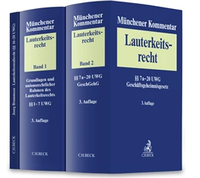 Abbildung von: Münchener Kommentar zum Lauterkeitsrecht (UWG) - Gesamtwerk - C.H.BECK