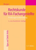 Cover: Rechtskunde f&uuml;r RA-Fachangestellte - C.F. M&uuml;ller