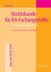 Enlarge image Cover: Rechtskunde für RA-Fachangestellte - C.F. Müller