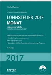 Abbildung von: Tabelle, Lohnsteuer 2017 Monat - Stollfuß