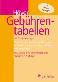 Enlarge image Cover: Gebührentabellen - C.F. Müller