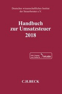 Abbildung von: Handbuch zur Umsatzsteuer 2018: USt 2018 - C.H.BECK