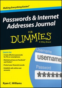 Enlarge image Cover: Passwords & Internet Addresses Journal For Dummies - Wiley