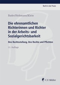 Cover: Die ehrenamtlichen Richterinnen und Richter in der Arbeits- und Sozialgerichtsbarkeit - C.F. M&uuml;ller