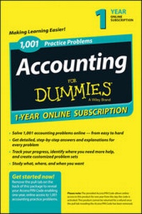 Abbildung von: 1,001 Accounting Practice Problems For Dummies Access Code Card (1-Year Subscription) - Wiley