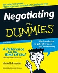Enlarge image Cover: Negotiating For Dummies - Wiley