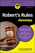 Cover: Robert's Rules For Dummies - Wiley